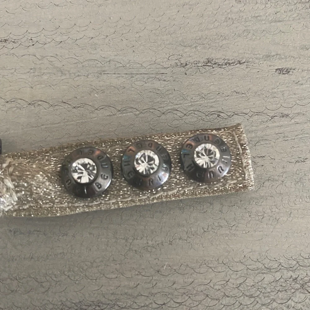 Henri Bendel  Snap Gun Metal Chrystal Bracelet​​​​​​​​​ - Picture 5 of 8